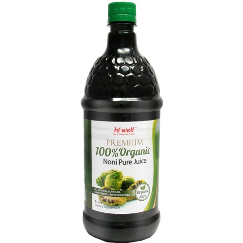 Hi Well Premium 100 Organic Noni Pure Juice 1 Litre